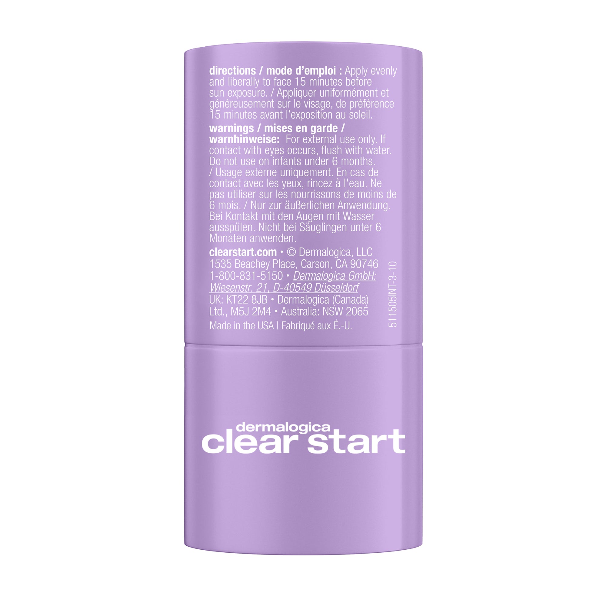 Dermalogica Clear start Golden hour hydrating spf 30 stick