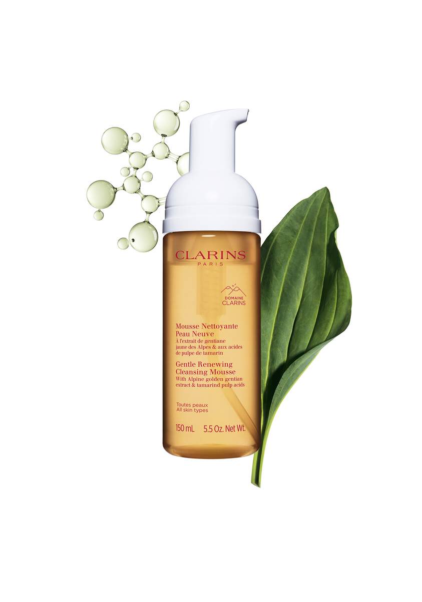 Clarins Gentle Renewing Cleansing Mousse - All Skin Types 150ml