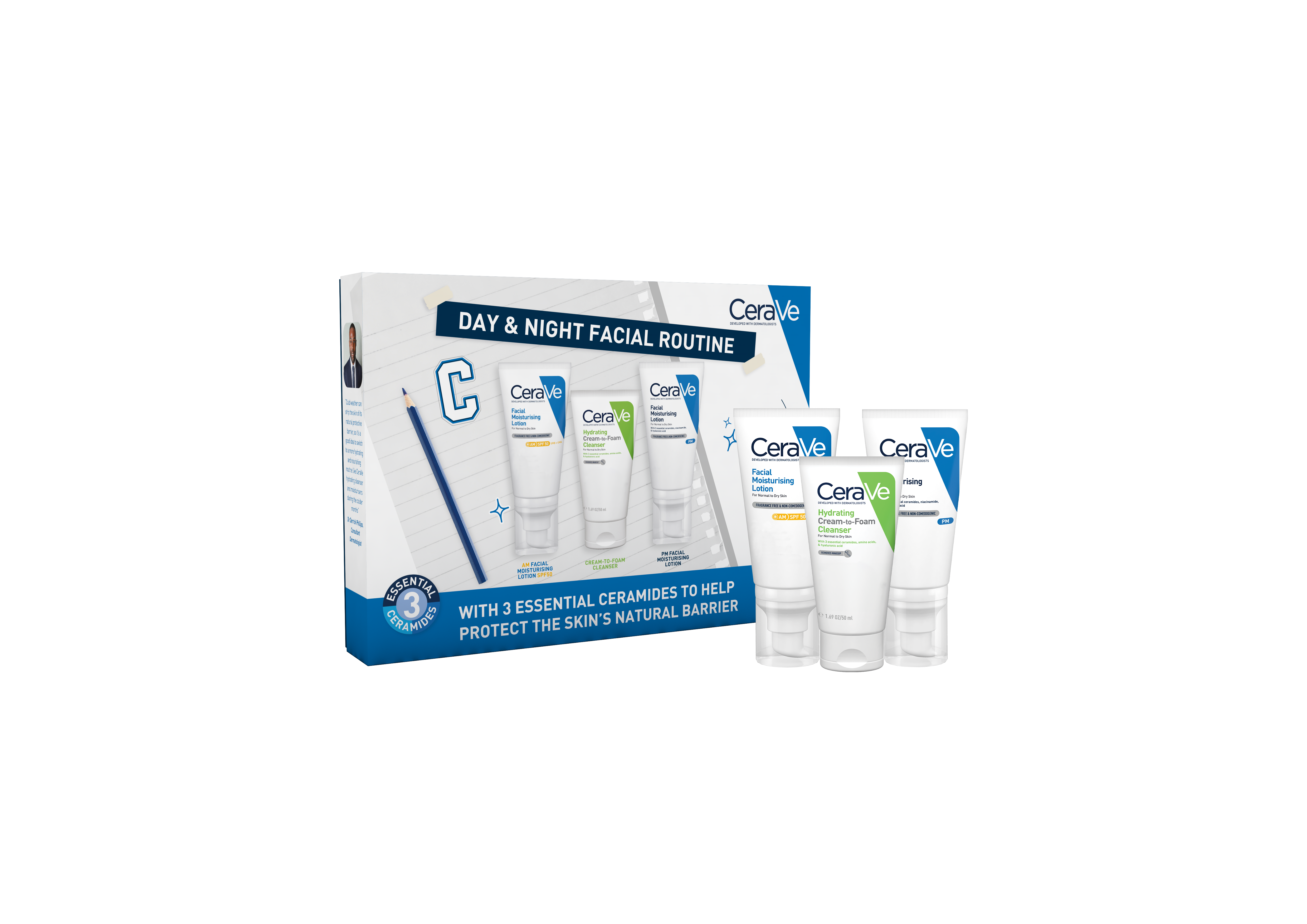 Cerave Day & Night Facial Routine Set