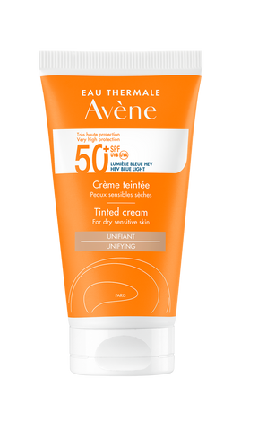 Avène Very High Protection Anti-ageing Tinted SPF50+ Sun Cream for Sensitive Skin 50ml