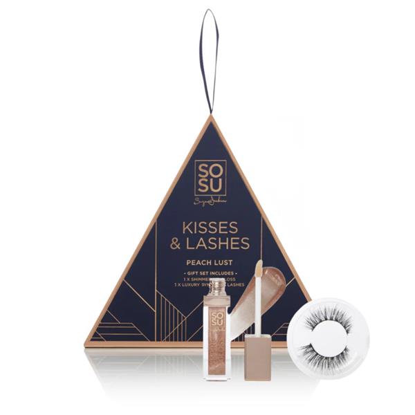 SOSU Kisses & Lashes Peach Lust Gift Set